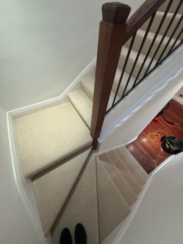 Clarendon carpets cavendish pumice installation in Westminster