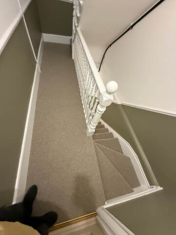 Cormar carpets fairisle kirkstone installation in Islington