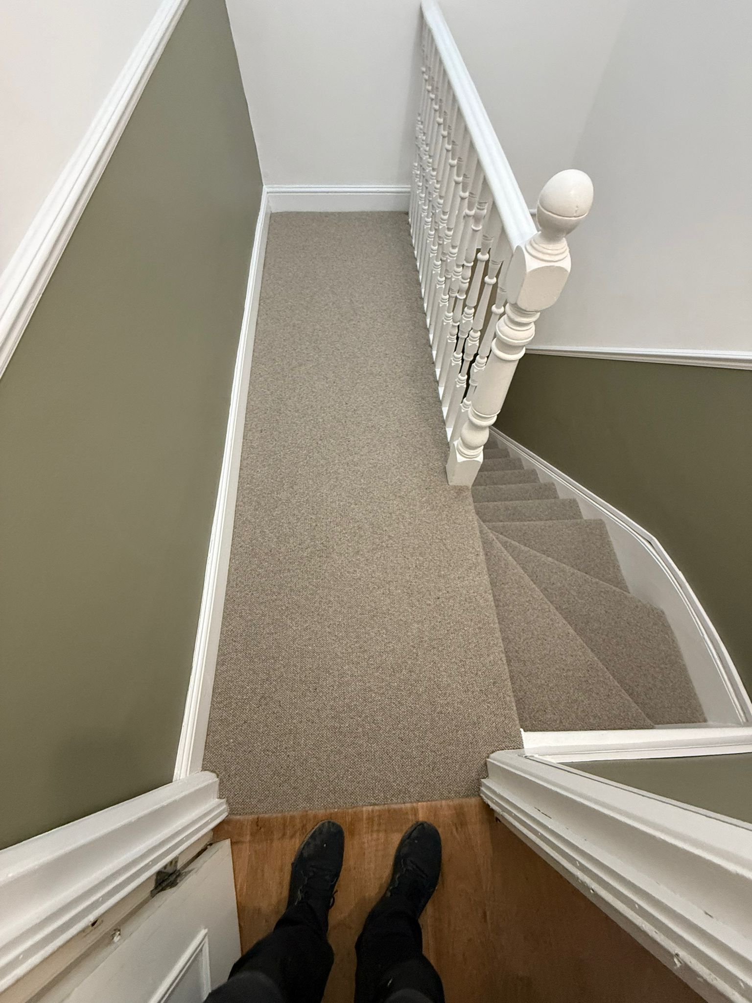 Cormar carpets fairisle kirkstone installation in Islington