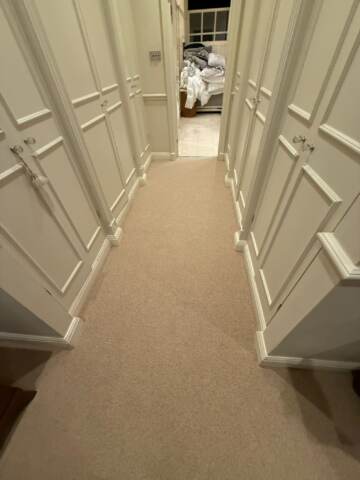 Cormar carpets fairisle mace installation rooms in Kensington