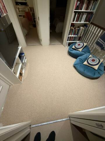 Cormar carpets fairisle mace installation rooms in Kensington