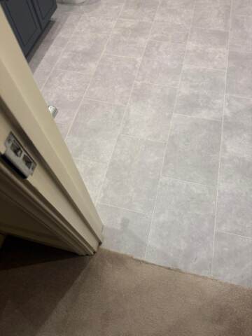 Amtico spacia plaza concrete installation in Kensington