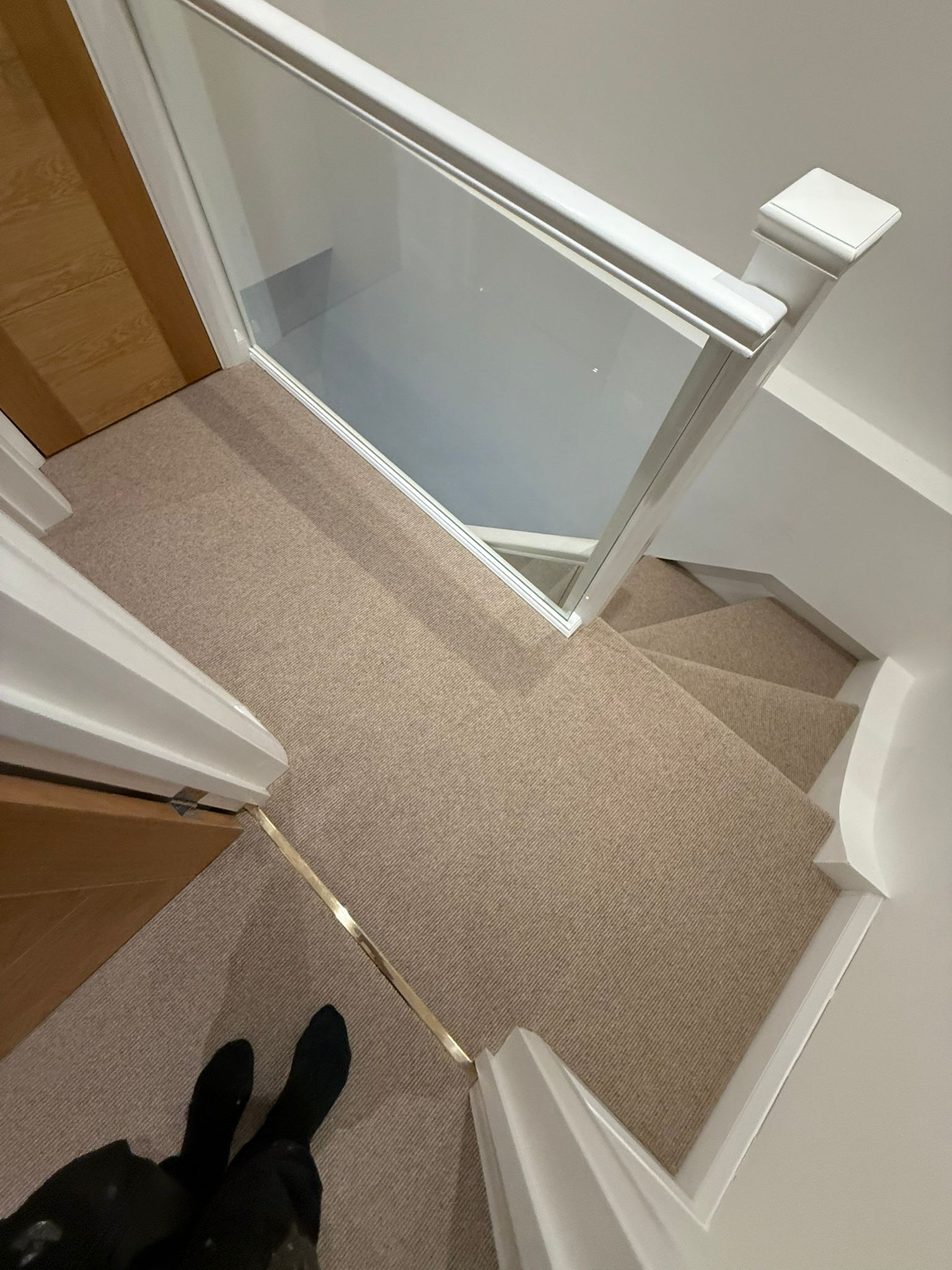 Cavalier carpets owlet screech installation fuchs stairs in Kensington