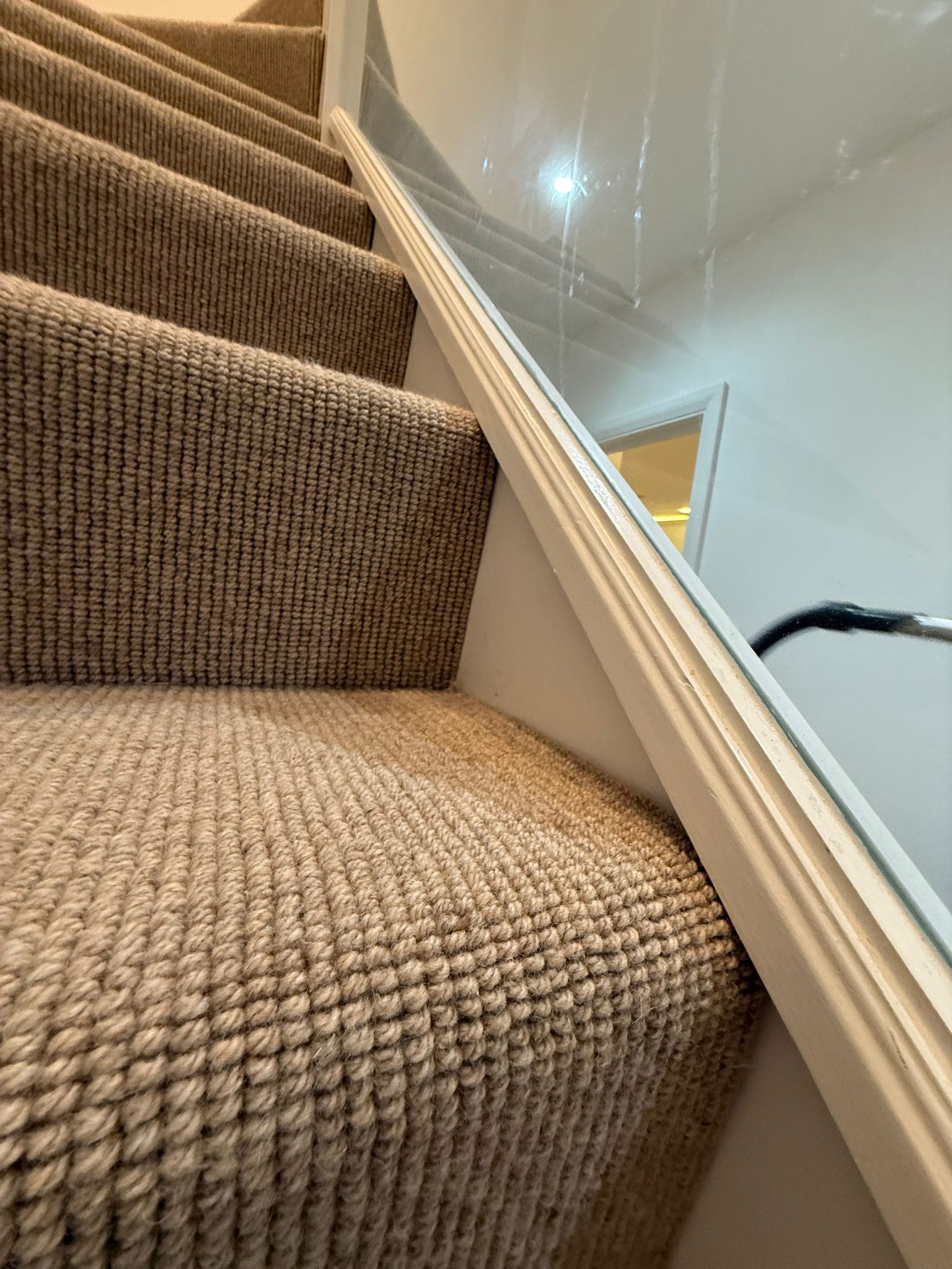 Cavalier carpets owlet screech installation fuchs stairs in Kensington