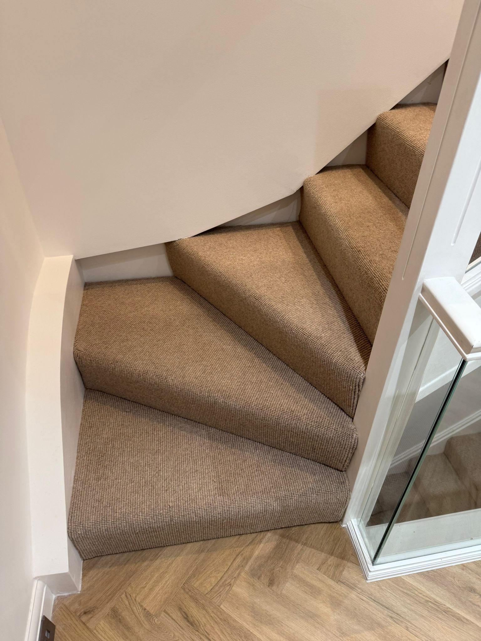 Cavalier carpets owlet screech installation fuchs stairs in Kensington