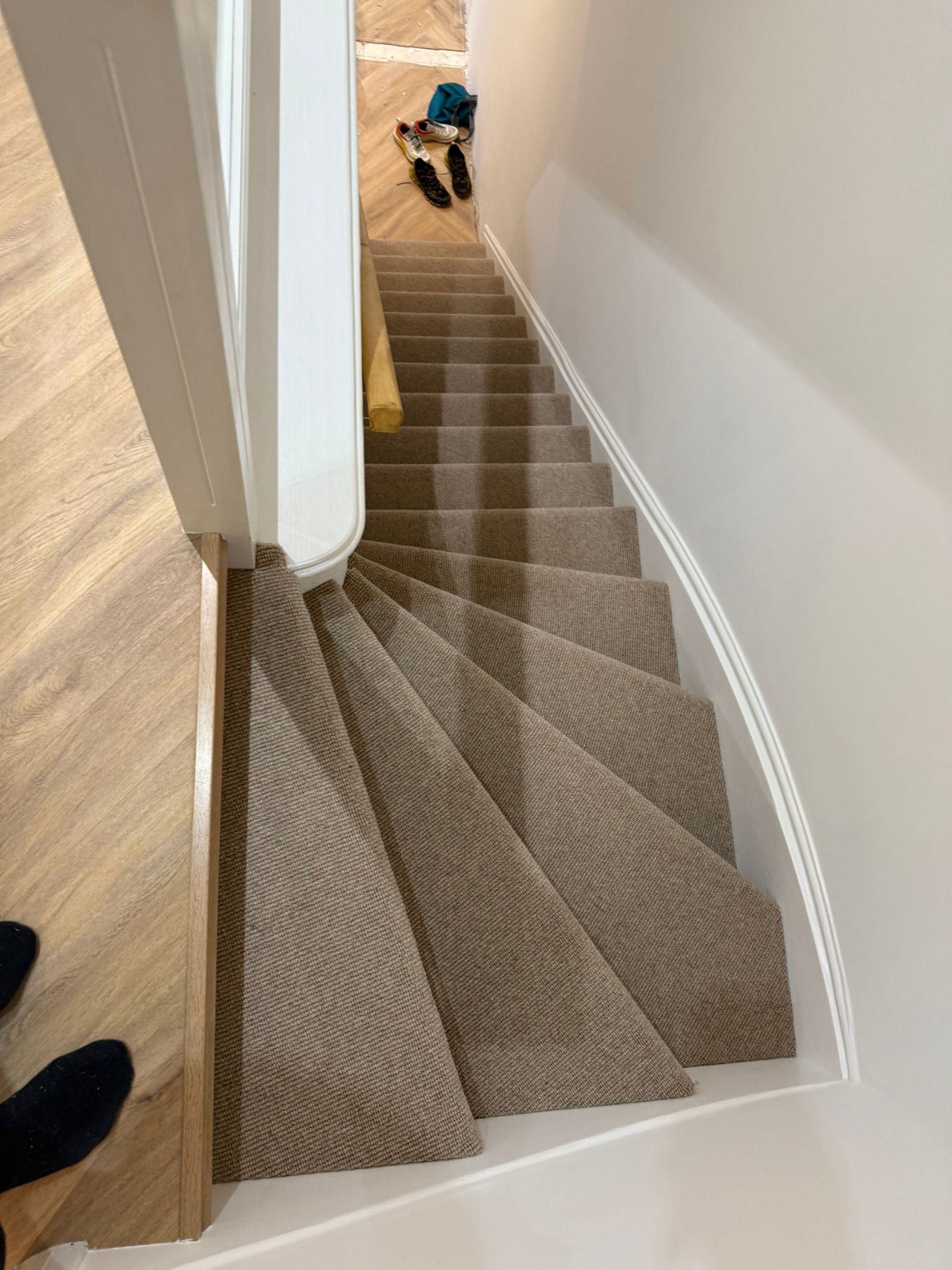 Cavalier carpets owlet screech installation fuchs stairs in Kensington