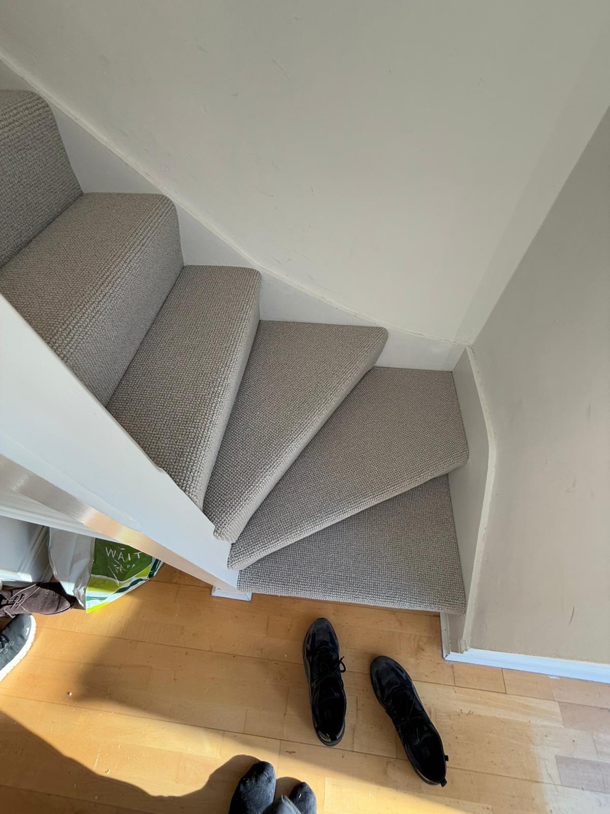 Brockway carpets salcombe at sea carpet installation in Islington