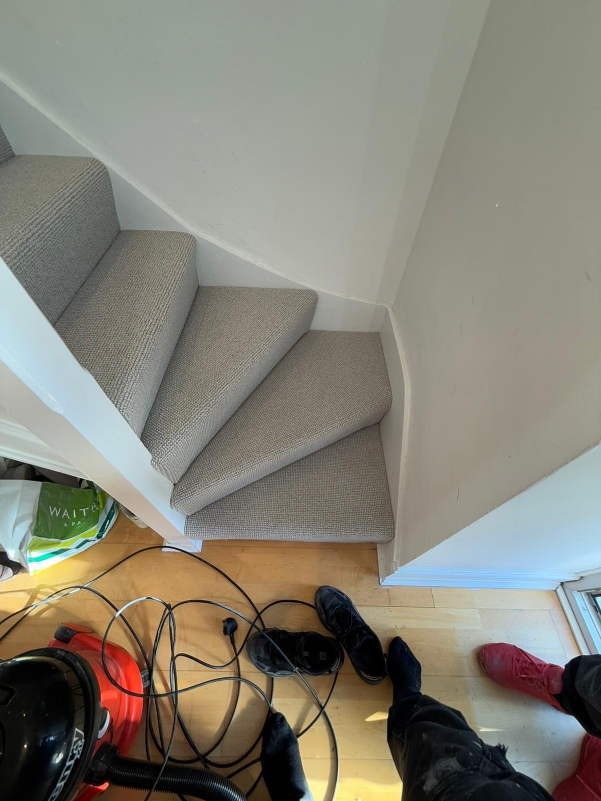 Brockway carpets salcombe at sea carpet installation in Islington