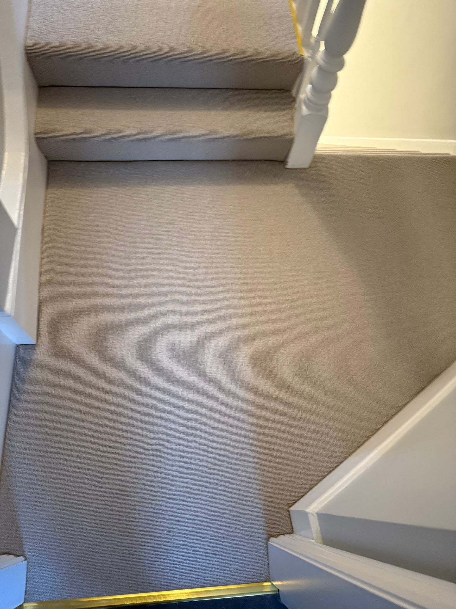 Crucial trading weather watching dawn light carpet installation in Hackney