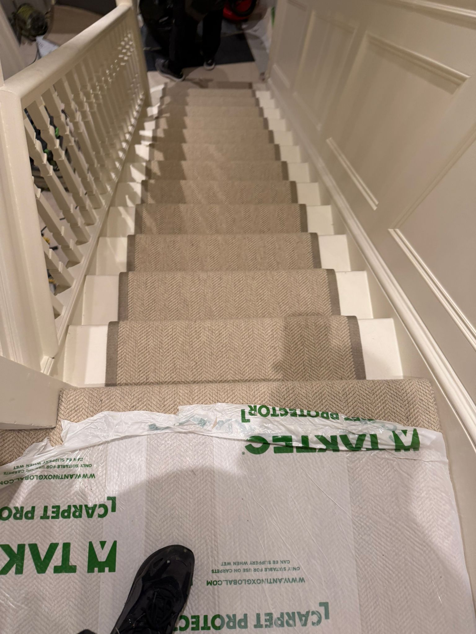 Brockway carpets lakeland herdwick buttermere installation stairs athe design in Camden