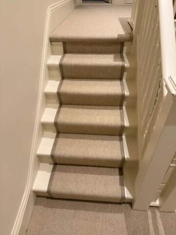Brockway carpets lakeland herdwick buttermere installation stairs athe design in Camden
