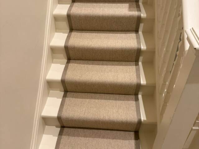 Brockway Carpets Lakeland Herdwick Buttermere Installation Stairs Athe Design In Camden