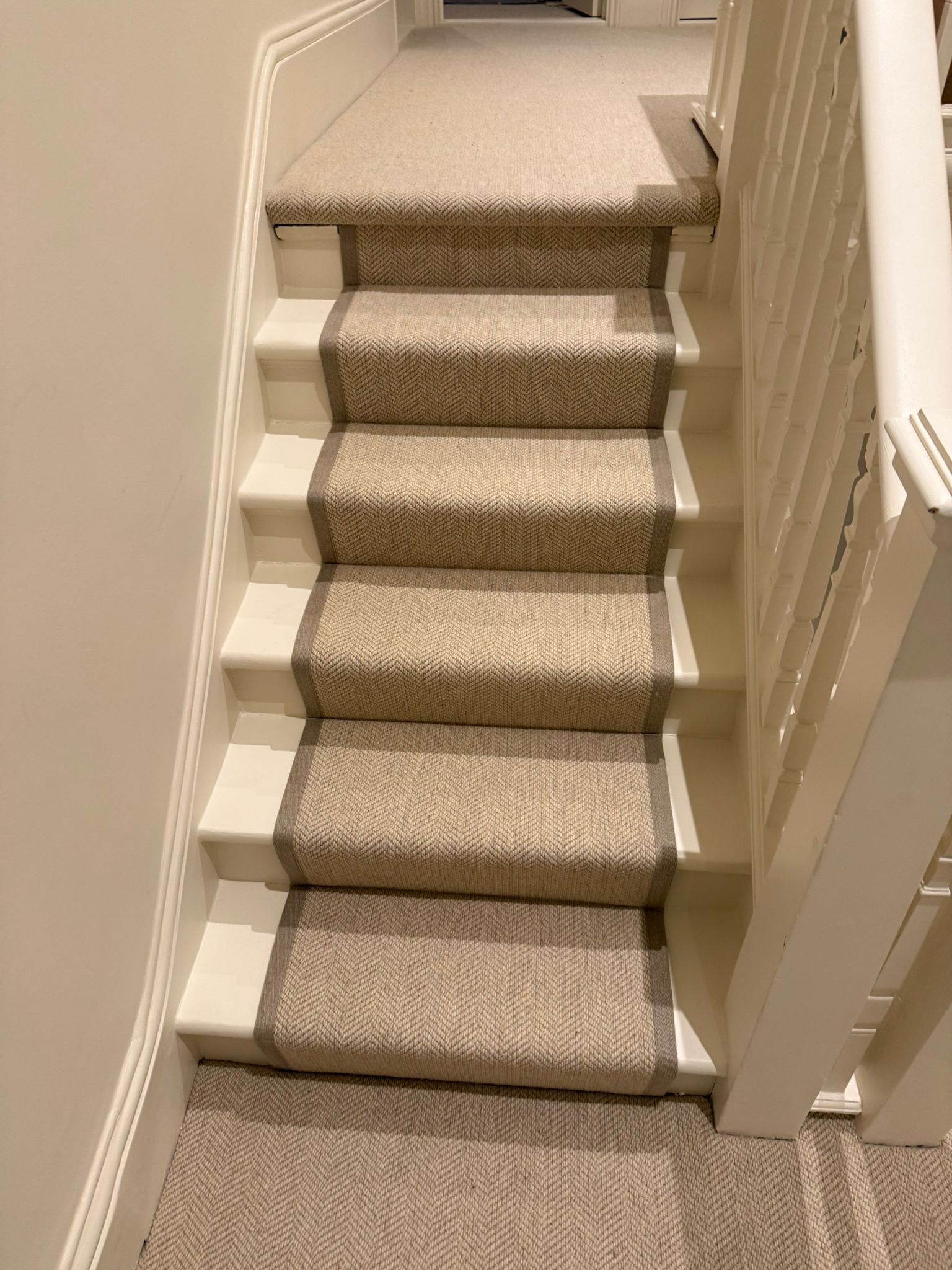 Brockway carpets lakeland herdwick buttermere installation stairs athe design in Camden