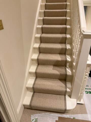 Brockway carpets lakeland herdwick buttermere installation stairs athe design in Camden