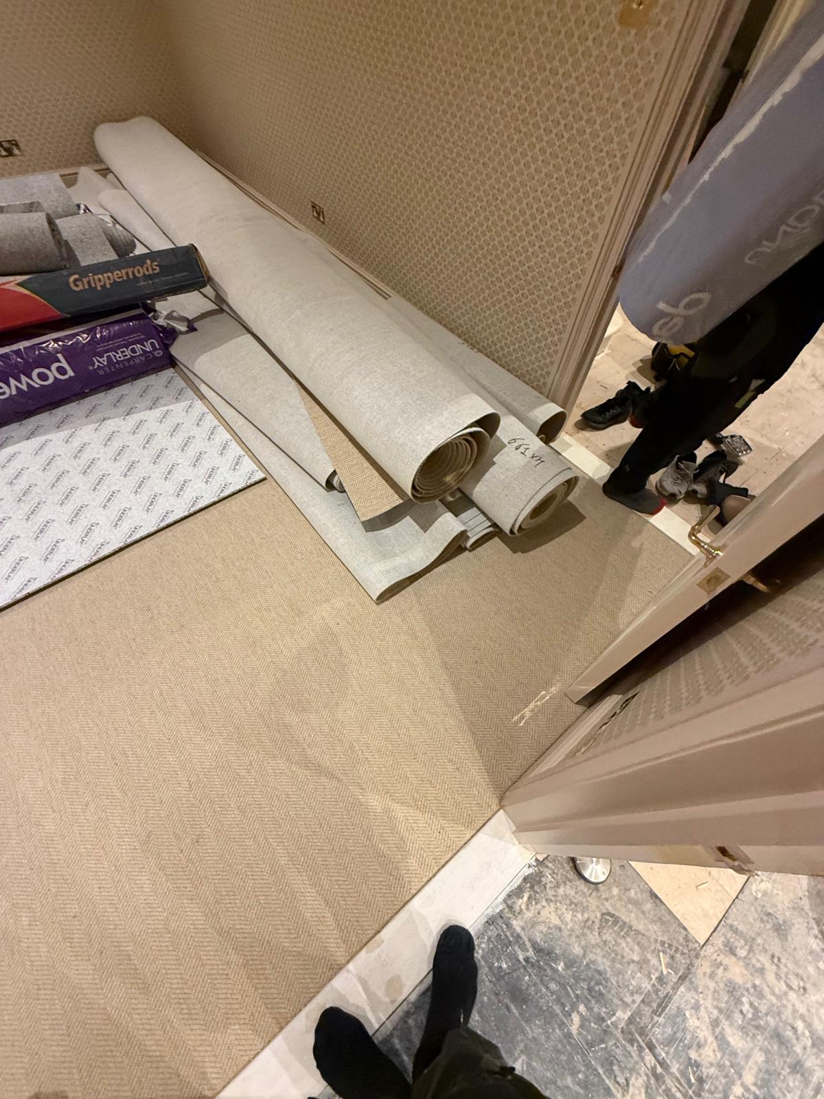 Brockway carpets lakeland herdwick buttermere installation in Camden