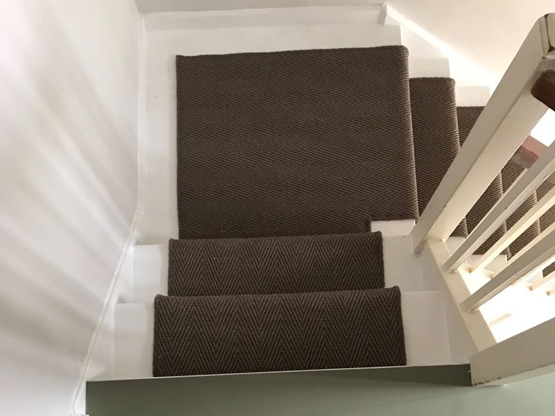 Sisal Stair Runner Installed In Clerkenwell - Carpet - Residential