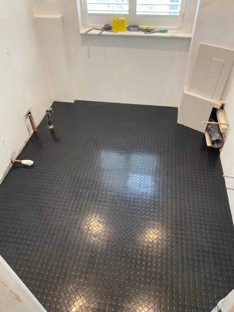 Nora Rubber Flooring Norament 926 0702 Installation In Kensington - Rubber Flooring - Kensington - Residential