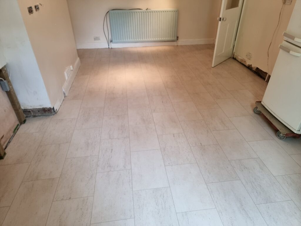 Amtico Signature Honed Limestone Natural In Paddington - Luxury Vinyl Tile (LVT) Flooring - Paddington - Residential