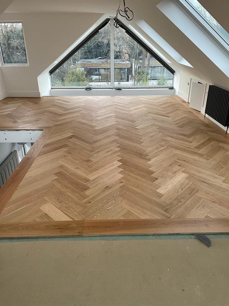 Trade Flooring Bespoke Herringbone Hardwood Flooring In Southwark - Wood Flooring - Southwark - Residential