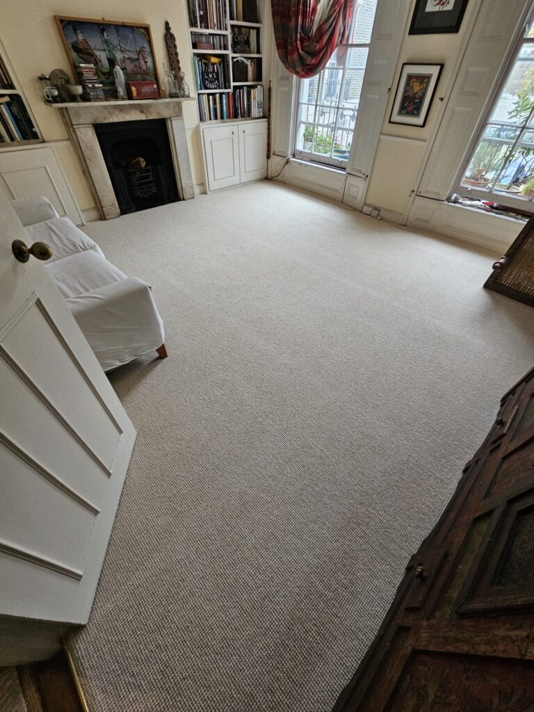 Westex Flooring Laverton Wool Loop Bone Carpet Installation In Balham - Carpet - Balham - Residential