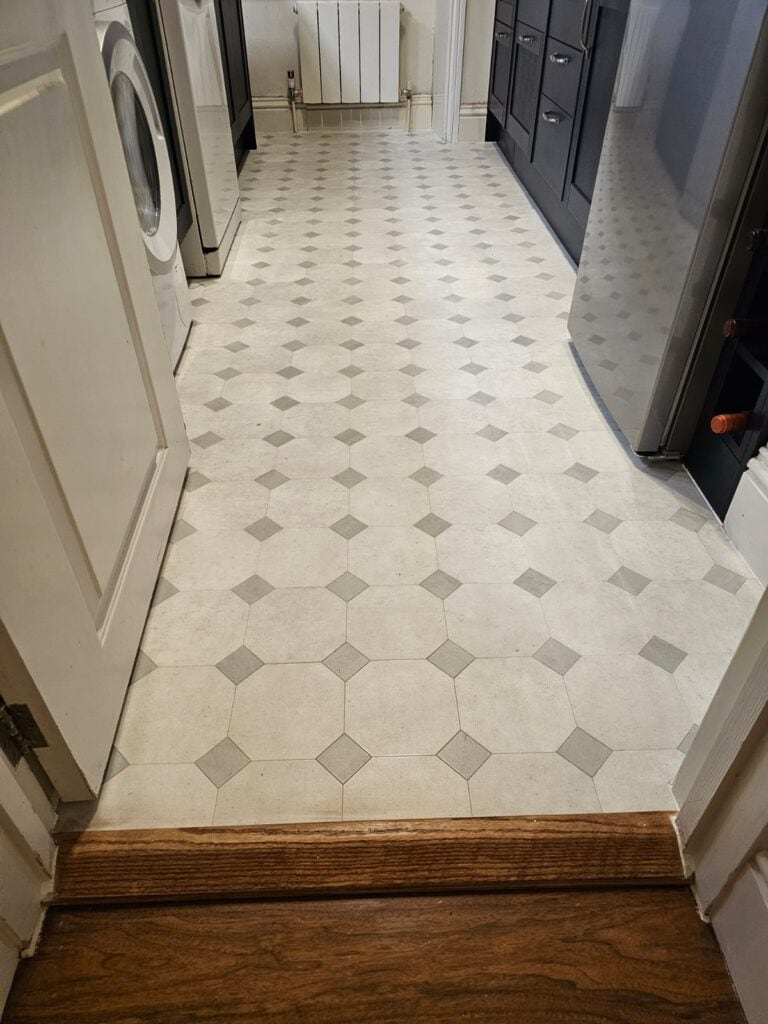 Amtico Signature Keystone Mini Waterloo Concrete & Amtico Signature Tempus Soothe Installation In St John'S Wood - Luxury Vinyl Tile (LVT) Flooring - St John's Wood - Residential