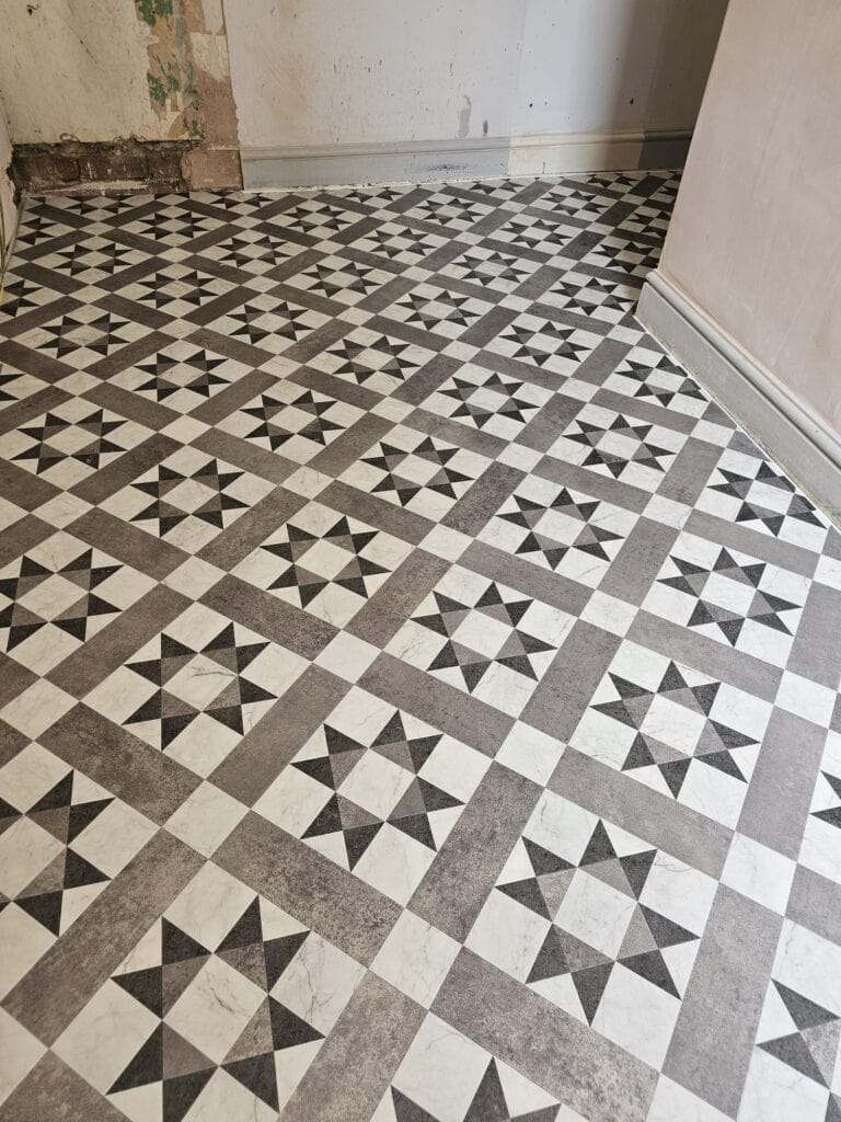 Amtico Decor Classic Argent Dc294 Installation In Ealing - Luxury Vinyl Tile (LVT) Flooring - Ealing - Residential