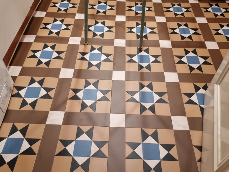 Amtico Decor Corona Sepia Luxury Vinyl Tile In Fulham - Luxury Vinyl Tile (LVT) Flooring - Fulham - Residential