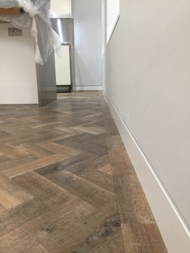 Amtico Signature Aged Oak Parquet In Hampstead - Luxury Vinyl Tile (LVT) Flooring - Hampstead - Residential