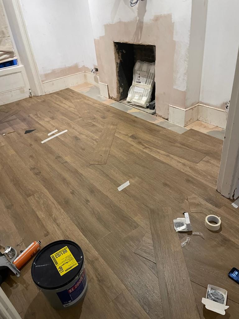 Amtico Signature Brushed Oak Installation In Kilburn - Luxury Vinyl Tile (LVT) Flooring - Kilburn - Residential