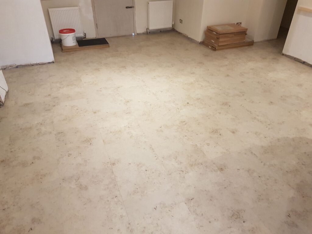 Amtico Signature Fossil Limestone Fitting In Camden - Luxury Vinyl Tile (LVT) Flooring - Camden - Residential