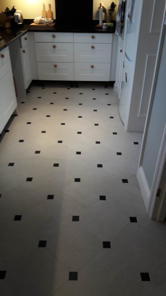 Amtico Signature Honed Limestone Fitting In St John'S Wood - Luxury Vinyl Tile (LVT) Flooring - St John's Wood - Residential