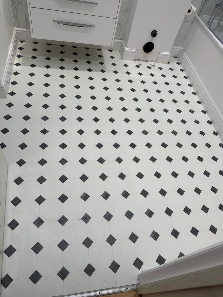 Amtico Signature Keystone Glint Orb & Cumbrian Slate Installation In Earls Court - Luxury Vinyl Tile (LVT) Flooring - Earls Court - Residential