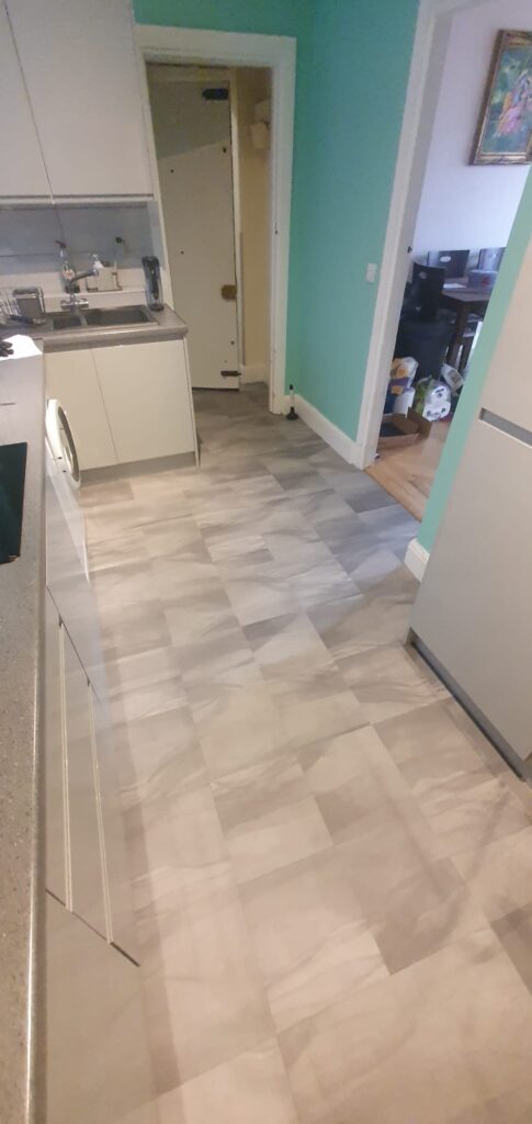 Amtico Signature Umbra Veil Installation In Shepherds Bush - Luxury Vinyl Tile (LVT) Flooring - Residential