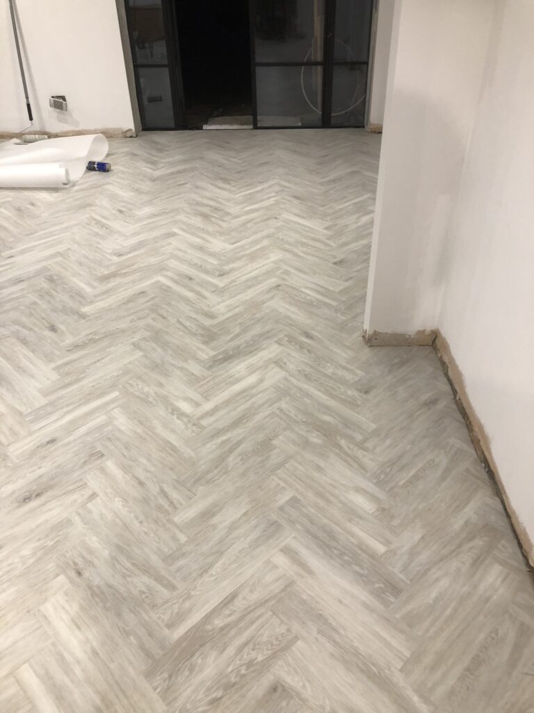Amtico Signature White Washed Wood Installation In Barnes - Luxury Vinyl Tile (LVT) Flooring - Barnes - Commercial