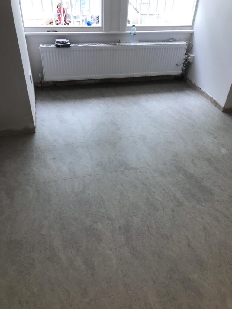 Amtico Spacia Bias Travertine Oyster In Paddington - Luxury Vinyl Tile (LVT) Flooring - Paddington - Residential