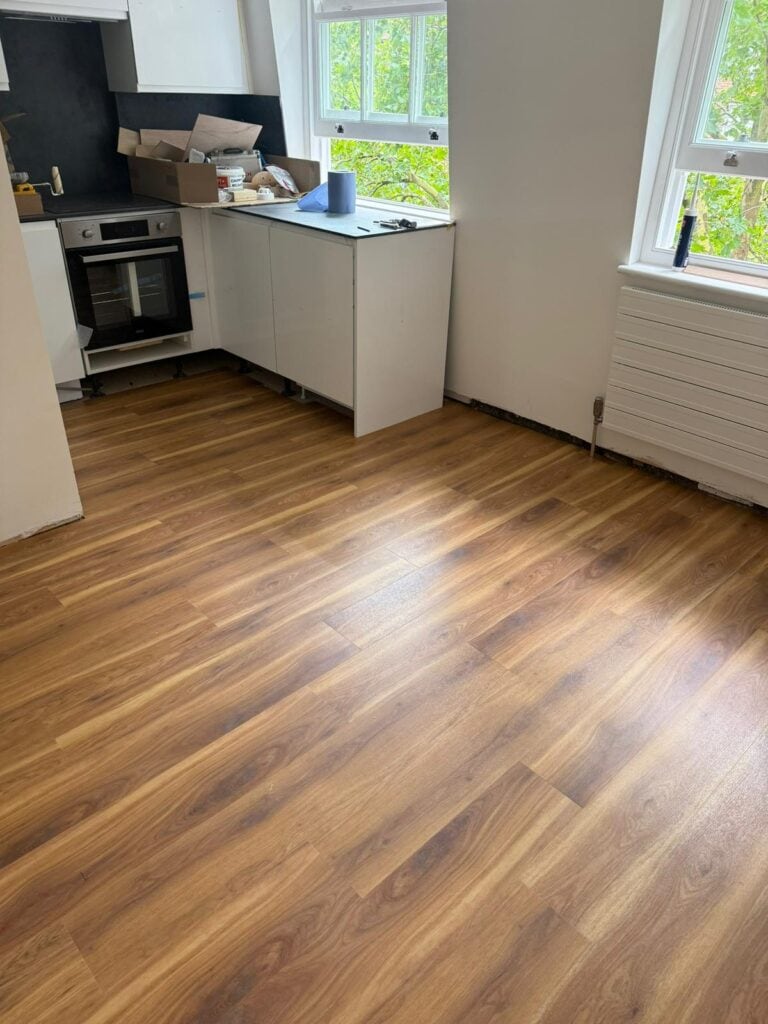 Amtico Spacia Canopy Oak Fitting In Shepherds Bush - Luxury Vinyl Tile (LVT) Flooring - Residential