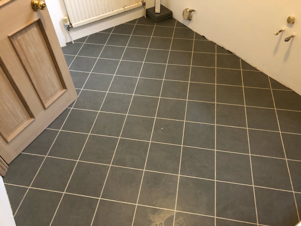 Amtico Spacia Ceramic Dark Installation In Ealing - Luxury Vinyl Tile (LVT) Flooring - Ealing - Residential