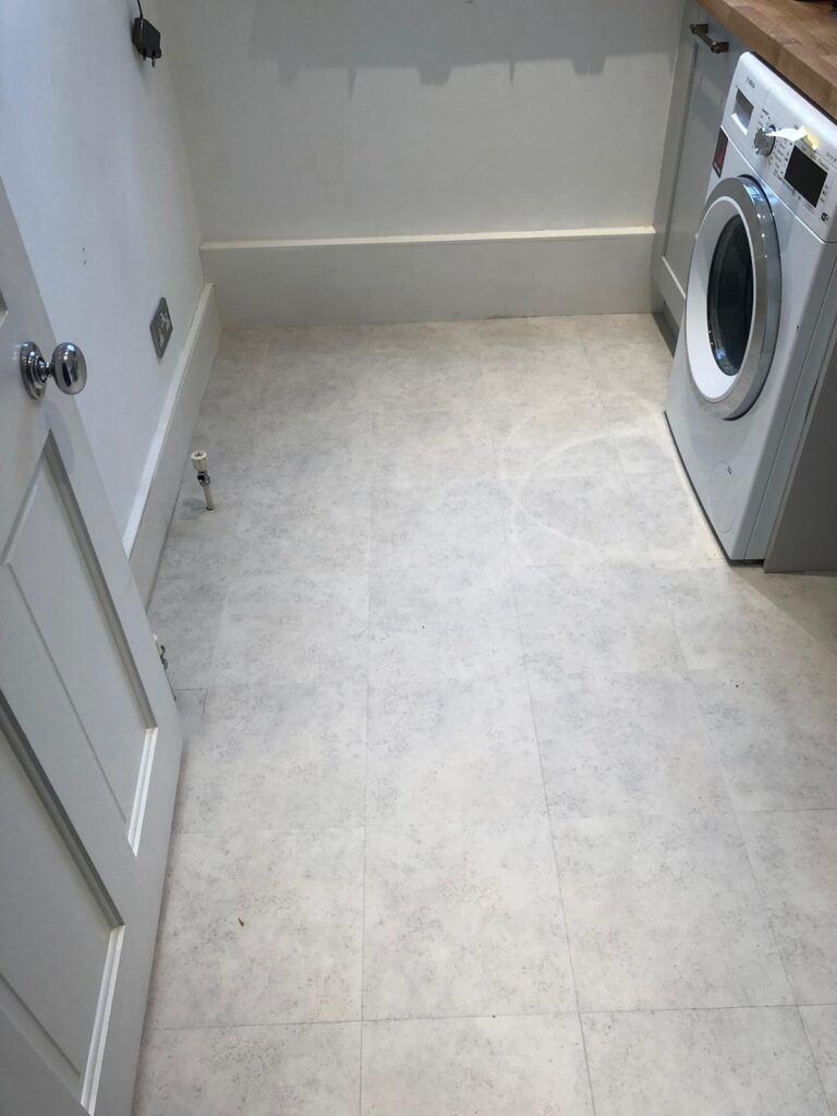 Amtico Spacia Ceramic Frost Fitting In Shepherds Bush - Luxury Vinyl Tile (LVT) Flooring - Residential