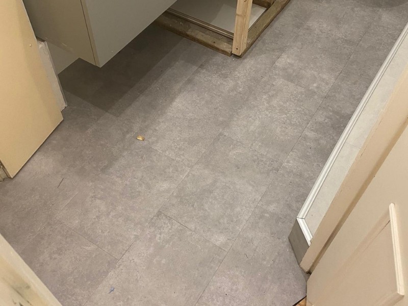 Amtico Spacia Gallery Concrete In Marylebone - Luxury Vinyl Tile (LVT) Flooring - Marylebone - Residential