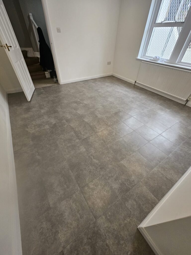 Amtico Spacia Gallery Concrete Installation In Ealing - Luxury Vinyl Tile (LVT) Flooring - Ealing - Residential