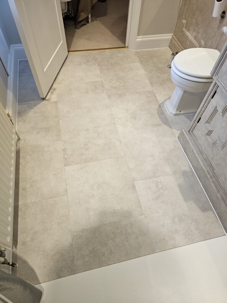Amtico Spacia Kingham Stone Installation In Hammersmith - Luxury Vinyl Tile (LVT) Flooring - Hammersmith - Residential
