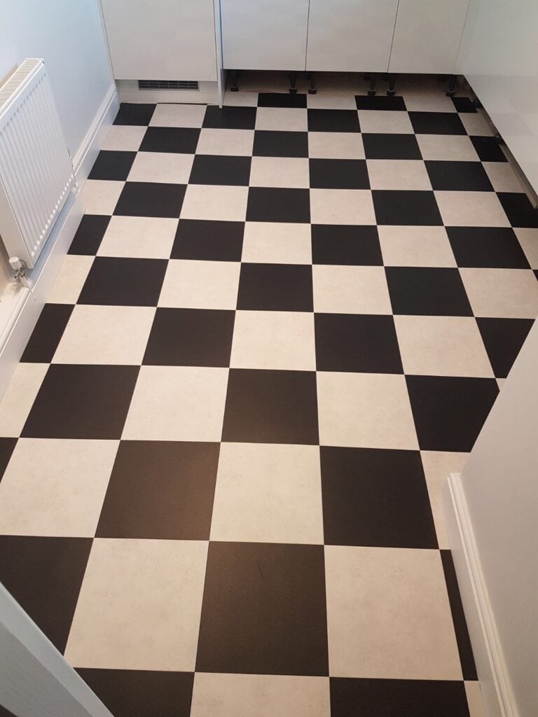 Amtico Spacia Limestone & Ceramic Cool Installation In Docklands - Luxury Vinyl Tile (LVT) Flooring - Docklands - Residential