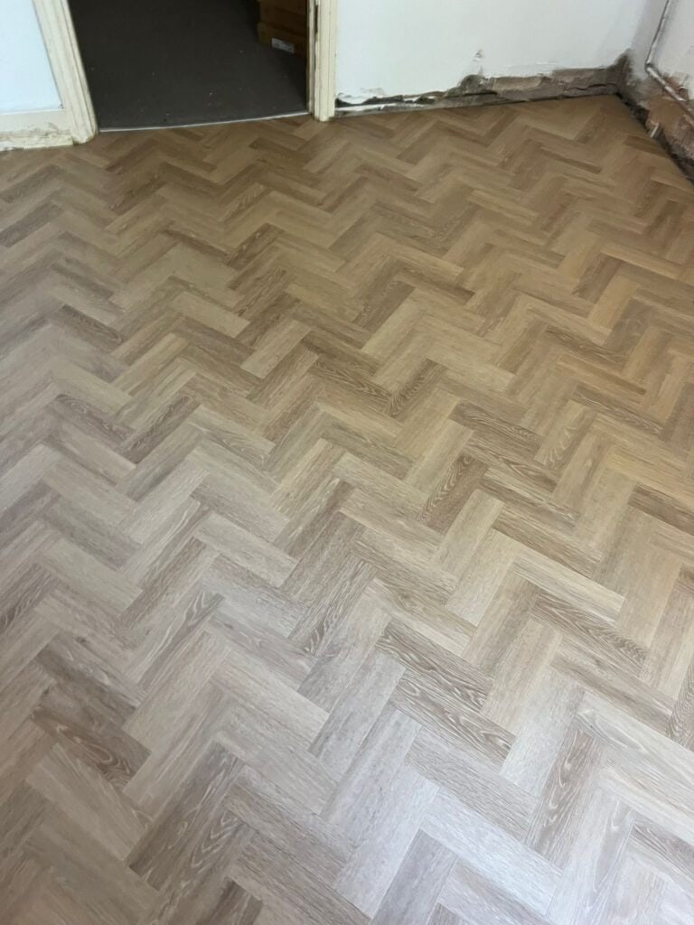 Amtico Spacia Muted Oak Fitting In Knightsbridge - Luxury Vinyl Tile (LVT) Flooring - Knightsbridge - Residential
