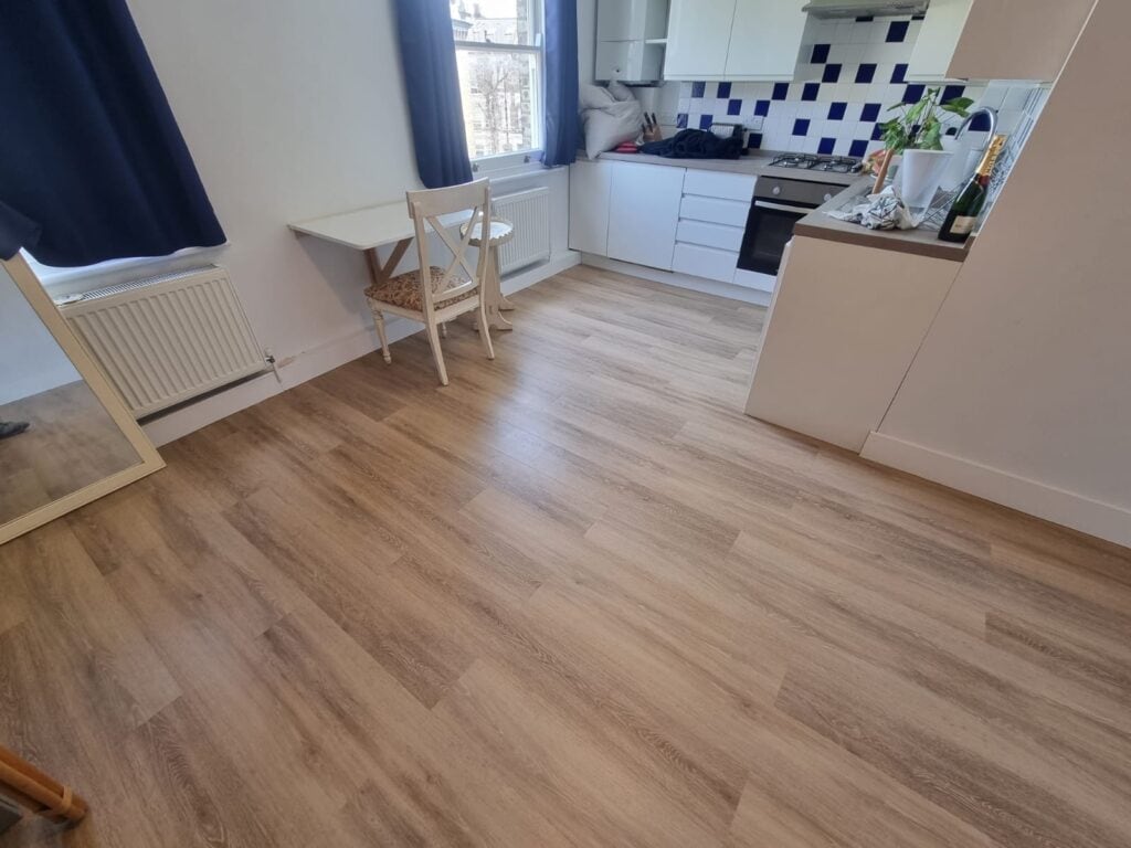 Amtico Spacia Muted Oak Instalment In Docklands - Luxury Vinyl Tile (LVT) Flooring - Docklands - Residential