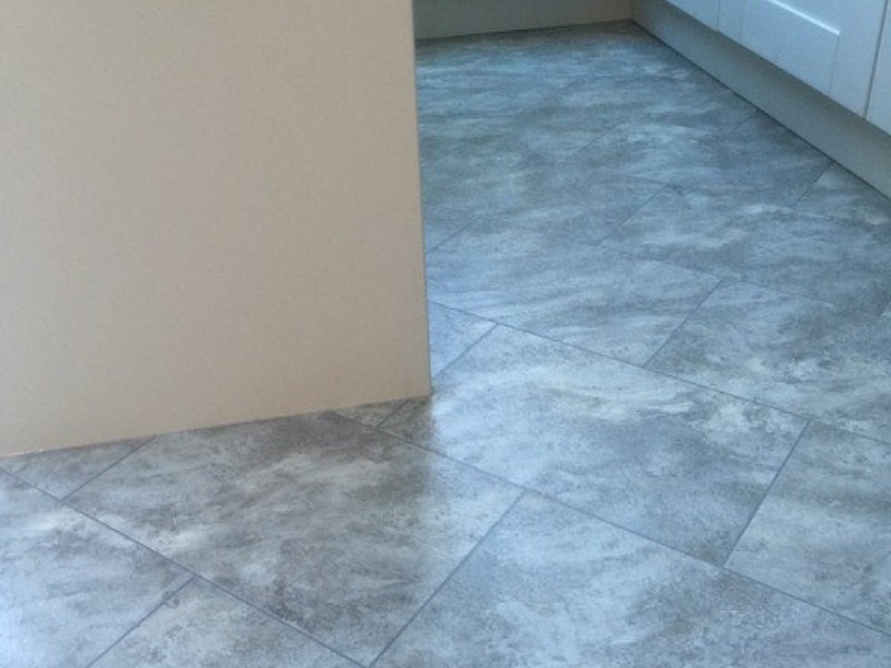 Amtico Spacia Pale Grey Slate In Richmond - Luxury Vinyl Tile (LVT) Flooring - Richmond - Residential