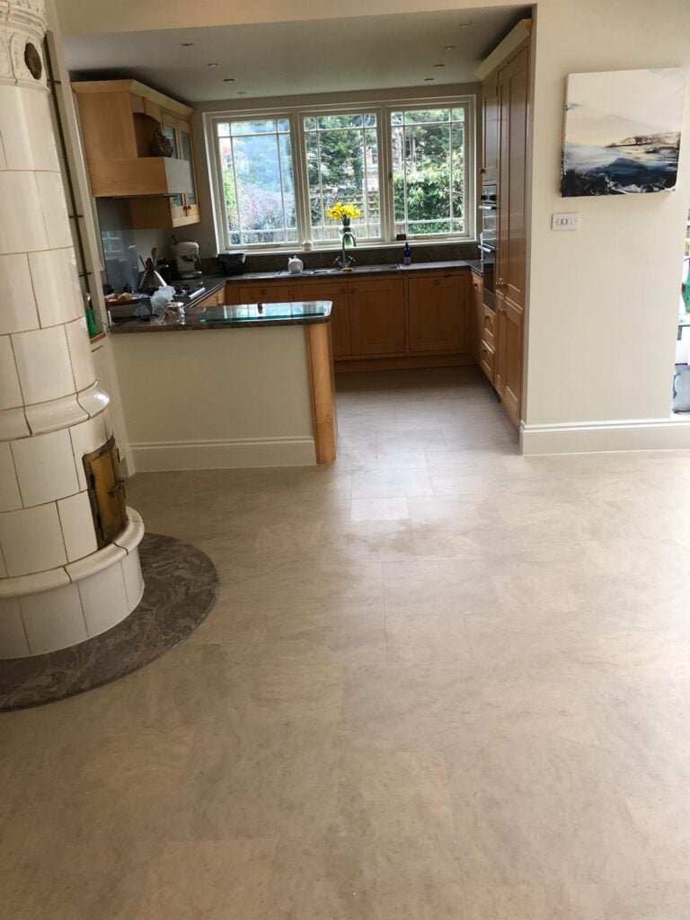 Amtico Spacia Plaza Concrete Fitting In Westminster - Luxury Vinyl Tile (LVT) Flooring - Westminster - Residential