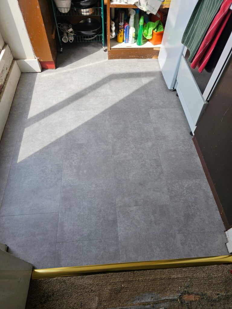 Amtico Spacia Plaza Concrete Installation In Kilburn - Luxury Vinyl Tile (LVT) Flooring - Kilburn - Residential