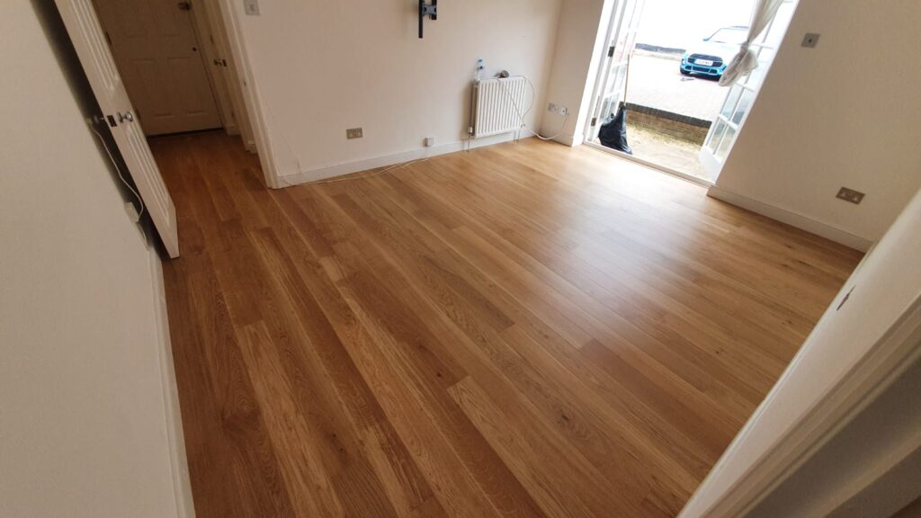 Amtico Spacia Royal Oak & Amtico Spacia Abstract Mirus Feather Installation In Hampstead - Luxury Vinyl Tile (LVT) Flooring - Hampstead - Residential