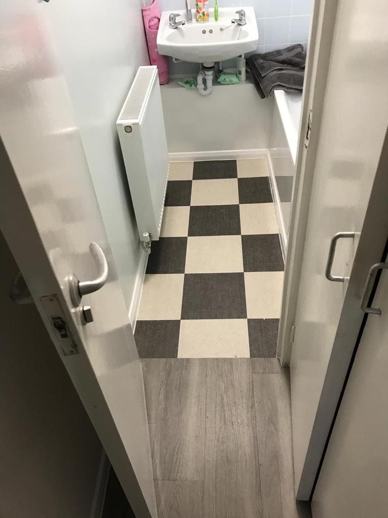 Amtico Spacia Sift Stone Clay & Sift Stone Canvas Installation In Paddington - Luxury Vinyl Tile (LVT) Flooring - Paddington - Residential