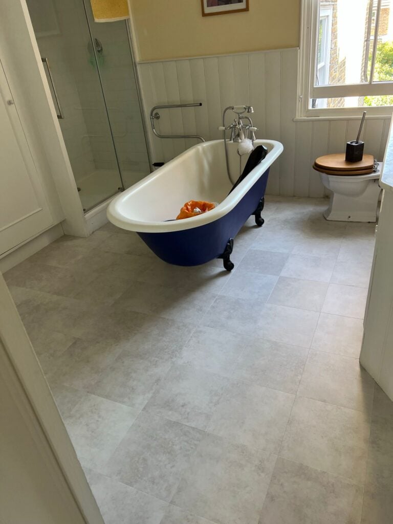Amtico Spacia Stanton Stone Installation In Kilburn - Luxury Vinyl Tile (LVT) Flooring - Kilburn - Residential